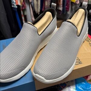 Gray Slip-On Men's Shoes